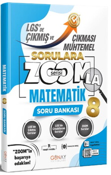  Günay Yayınları 8. Sınıf LGS Matematik Zoom Serisi Çıkması Muhtemel Soru Bankası