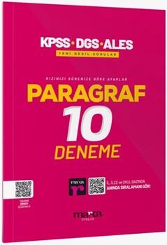  Marka Yayınları  KPSS Paragraf 10 Deneme