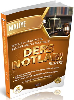  Savaş Yayınları HUKAL HMGS HAKİMLİK Maliye Ders Notları