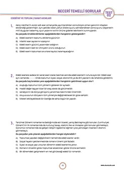  Sınav Yayınları 11. Sınıf Türk Dili ve Edebiyatı Soru Bankası