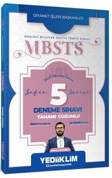  Yediiklim Yayınları 2027 MBSTS Safir Serisi Tamamı Çözümlü 5 Deneme Sınavı