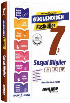 Ankara Yayıncılık 7. Sınıf Sosyal Bilgiler Güçlendiren Fasikül Set