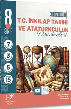  Beyin Takımı Yayınları 8. Sınıf LGS T.C. İnkılap Tarihi ve Atatürkçülük Superıor 15 li Deneme