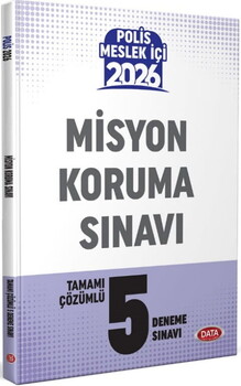 Data Yayınları 2026 Polis Misyon Koruma Sınavı 5 Deneme