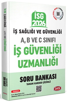 Data Yayınları 2026 İş Sağlığı Güvenliği A-B ve C İş Güvenliği Uzmanlığı Kardekod Çözümlü Soru Bankası