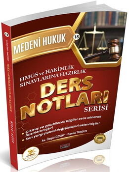  Savaş Yayınları HUKAL HMGS HAKİMLİK Medeni Hukuk Ders Notları