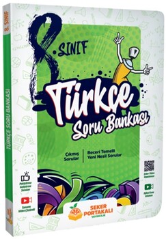  Şeker Portakalı Yayınları 8. Sınıf Türkçe Soru Bankası