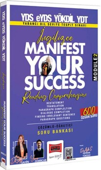  Yargı Yayınları YDS eYDS YÖKDİL YDT İngilizce Manifest Your Success Reading Comprehension Soru Bankası