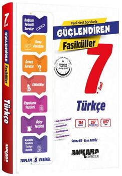 Ankara Yayıncılık 7. Sınıf Türkçe Güçlendiren Fasikül Set