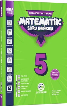  Av Yayınları 5. Sınıf Matematik Kazanım Etkinlikli Soru Bankası