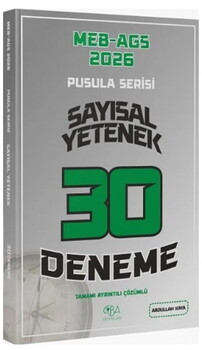  CBA Yayınları 2026 MEB AGS Sayısal Yetenek 30 Deneme Çözümlü Pusula Serisi