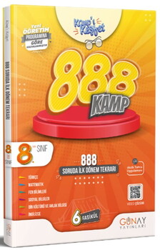  Günay Yayınları 8. Sınıf 888 Soruda İlk Dönem Kamp Kitabı