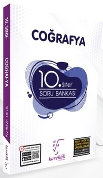 2025 Karekök Yayınları 10. Sınıf Coğrafya Soru Bankası