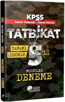  Mehmet Eğit KPSS Genel Yetenek Genel Kültür Tatbikat Tamamı Çözümlü 5 li Modüler Deneme