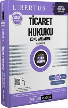  Pegem Akademi KPSS A Grubu Ticaret Hukuku Konu Anlatımlı