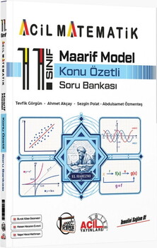 Acil Yayınları 11. Sınıf Acil Matematik Maarif Model Konu Özetli Soru Bankası