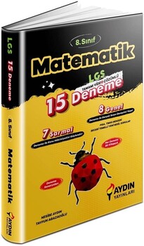  Aydın Yayınları 8. Sınıf LGS Matematik 15 Deneme Video Çözümlü