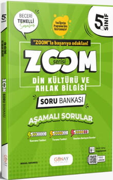  Günay Yayınları 5. Sınıf Din Kültürü ve Ahlak Bilgisi Zoom Soru Bankası