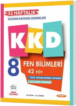  Kurmay ELT 8. Sınıf Fen Bilimleri Haftalık Kazanım Kavrama Denemeleri