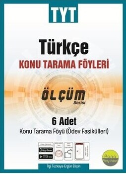 Pano Yayınları TYT Türkçe Konu Tarama Föyleri Ölçüm Serisi 6 Fasikül