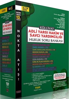  Savaş Yayınları Külliyat Adli Hakim ve Savcı Yardımcılığı Hukuk Soru Bankası