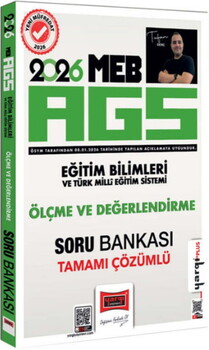  Yargı Yayınları 2026 MEB AGS Eğitim Bilimleri ve Türk Milli Eğitim Sistemi Ölçme ve Değerlendirme Soru Bankası