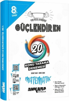 Ankara Yayıncılık 8. Sınıf Matematik Güçlendiren 20 Konu Tarama Denemesi