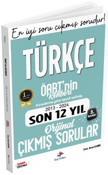 Dizgi Kitap ÖABT nin Rehberi Türkçe Öğretmenliği Son 12 Yıl Çıkmış Sorular