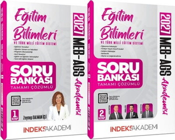 İndeks Akademi 2027 MEB AGS Akademisi Eğitim Bilimleri ve Türk Milli Eğitim Sistemi Soru Bankası Seti