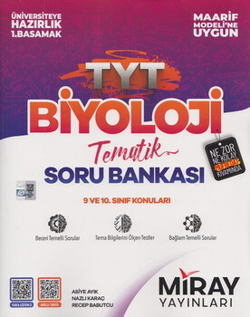 Miray Yayınları TYT Biyoloji Maarif Model Tematik Soru Bankası