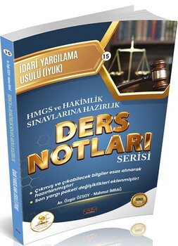  Savaş Yayınları HUKAL HMGS HAKİMLİK İdari Yargılama Hukuku Ders Notları