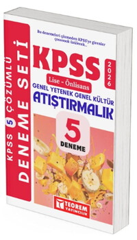 Teorem Yayınları 2026 KPSS Lise Ön Lisans Atıştırmalık 5 Deneme
