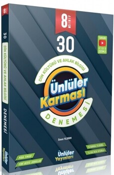  Ünlüler Karması 8. Sınıf Din Kültürü ve Ahlak Bilgisi 30 Branş Deneme