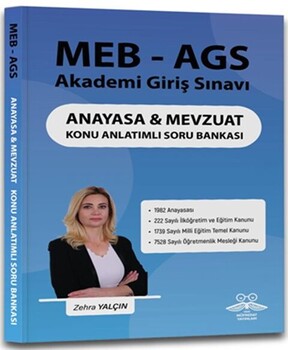 Yeni Müfredat Yayınları 2025 MEB AGS Anayasa Mevzuat Konu Anlatımlı Soru Bankası