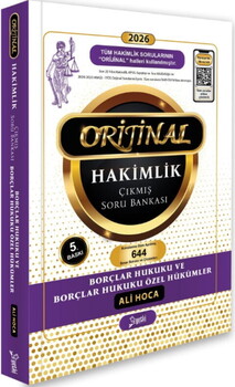  Yetki Yayınları 2026 Orijinal Borçlar Hukuku Hakimlik Çıkmış Soru Bankası