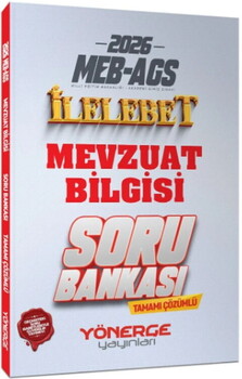  Yönerge Yayınları 2026 MEB AGS Mevzuat Bilgisi İlelebet Soru Bankası