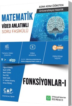  Çap Yayınları Üniversiteye Hazırlık Matematik Fonksiyonlar 1 Konu Anlatımlı Soru Bankası