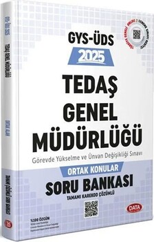  Data Yayınları 2025 GYS ÜDS Tedaş Genel Müdürlüğü Ortak Konular Soru Bankası