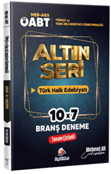 Dizgi 2026 MEB AGS ÖABT Altın Seri Türkçe Öğretmenliği Türk Dili ve Edebiyatı Öğretmenliği Türk Halk Edebiyatı 7 Deneme