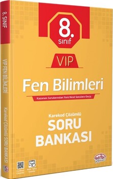  Editör Yayınları 8. Sınıf VIP Fen Bilimleri Soru Bankası