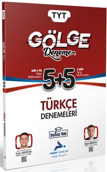  Paraf Yayınları TYT Türkçe Gölge Deneme