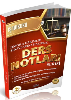  Savaş Yayınları HUKAL HMGS HAKİMLİK İş Hukuku Ders Notları