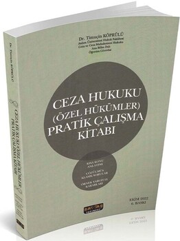  Savaş Yayınları Ceza Hukuku Özel Hükümler Pratik Çalışma Kitabı