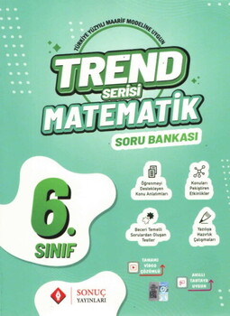  Sonuç Yayınları 6. Sınıf Matematik Trend Serisi Soru Bankası