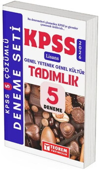 Teorem Yayınları 2026 KPSS Lisans Genel Yetenek Genel Kültür Tadımlık 5 Deneme