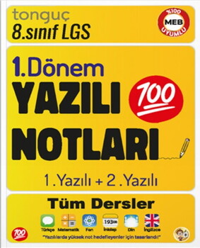 Tonguç Akademi 8. Sınıf Yazılı Notları 1. Dönem 1 ve 2. Yazılı