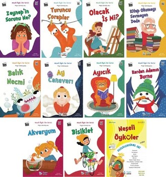  Üçgen Çocuk Yayınları Neşeli Günler Serisi 10 Kitap ve Değerlendirme Eki