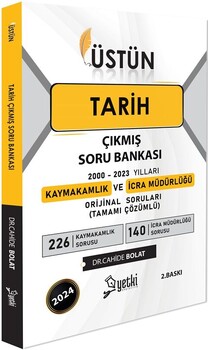  Yetki Yayınları Üstün Tarih Kaymakamlık ve İcra  Müdürlüğü Çıkmış Soru Bankası