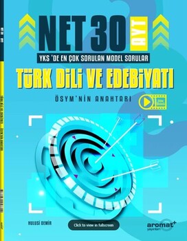  Aromat Yayınları AYT Türk Dili ve Edebiyatı 30 Net Model Sorular Soru Bankası