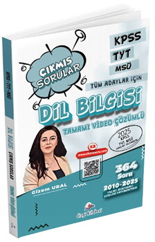  Dizgi Kitap KPSS TYT MSÜ Dil Bilgisi Çıkmış Sorular Son 16 Yıl